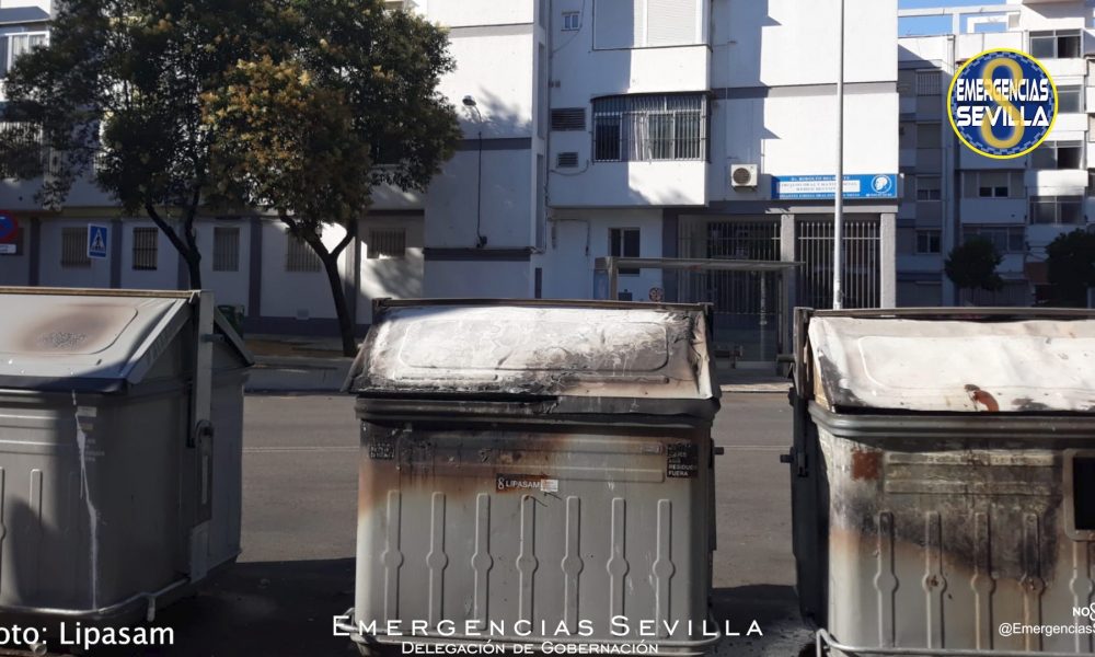 Un joven de 18 años detenido y dos menores denunciados por la quema de contenedores en San Pablo