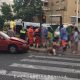 Diez heridos tras colisionar una ambulancia de urgencia con un coche en Sevilla