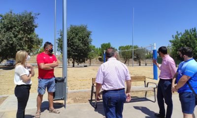 La pista de vóley-playa de Alcalá de Guadaíra, lista para ser usada