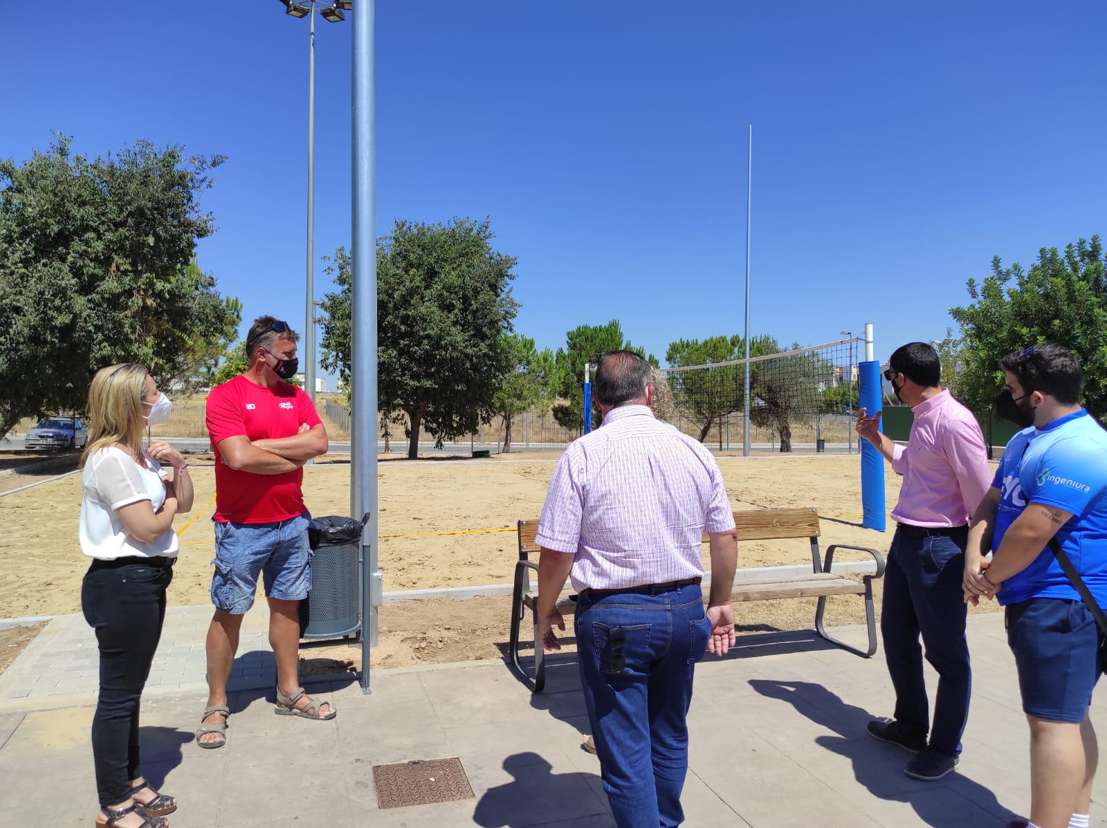 La pista de vóley-playa de Alcalá de Guadaíra, lista para ser usada