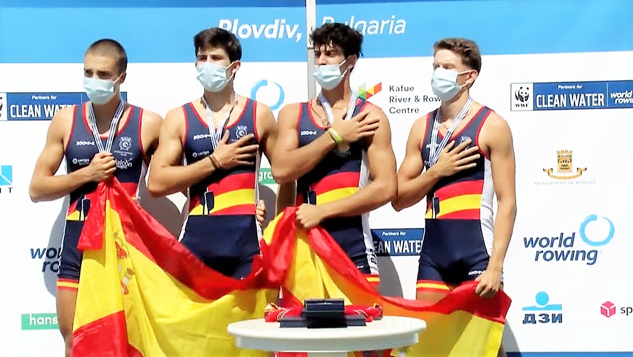 Sevillanos campeones del mundo de remo en Plovdiv