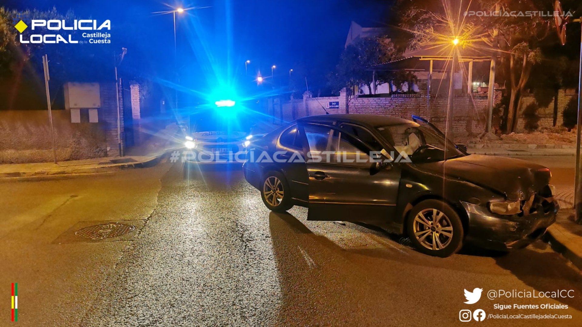 Detenido en Castilleja de la Cuesta un mes después de fugarse de un accidente