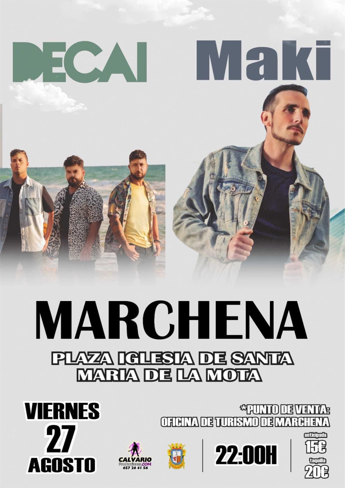 ¡¡Gana dos entradas para ver a Decai y Maki en Marchena!!