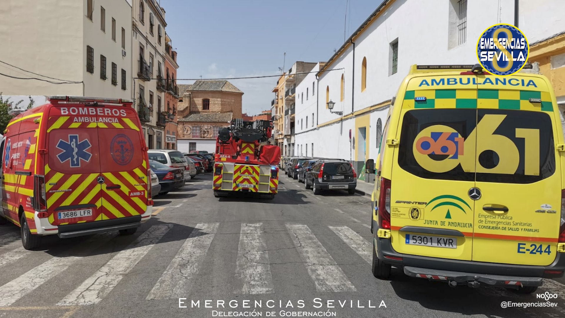 Muere un hombre de 88 años en un incendio en su casa de Sevilla
