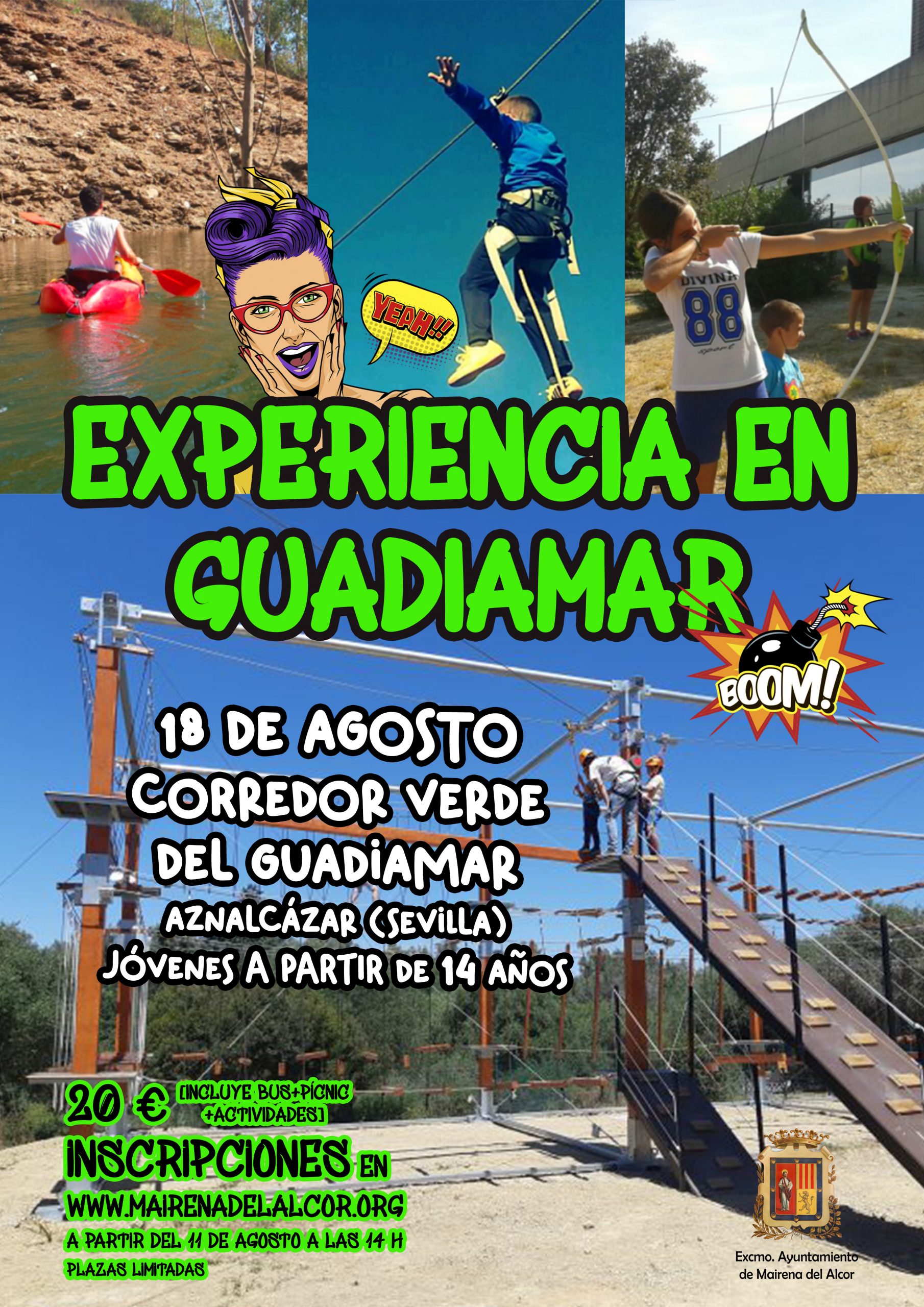 Los jóvenes de Mairena del Alcor disfrutarán de una "Experiencia en Guadiamar"