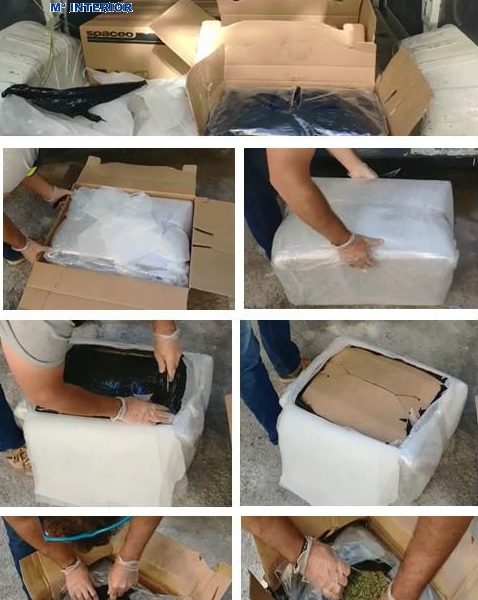 Dos detenidos con 40 kilos de marihuana en el coche