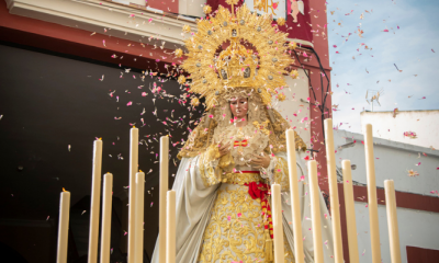 Castilleja de la Cuesta recupera el culto externo con el traslado de Titulares de la Hermandad de Santiago