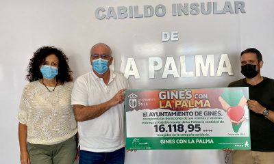 Gines entrega más de 16.000 euros al Cabildo Insular de La Palma