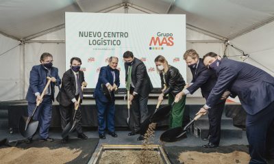 Grupo MAS "coloca" la primera piedra de su nuevo centro logístico en Guillena