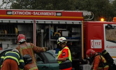 Tres desalojados en una vivienda en Espiel tras el incendio de una chimenea