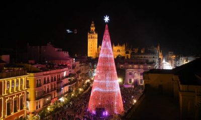 El árbol de LED más alto de Europa está en Sevilla