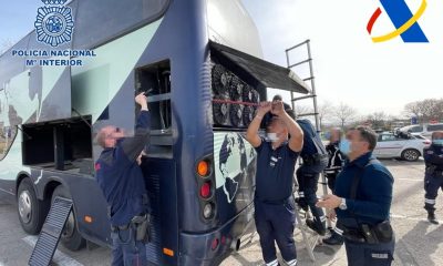 Desarticulada una organización criminal en Málaga dedicada al tráfico internacional de sustancias estupefacientes en autobuses