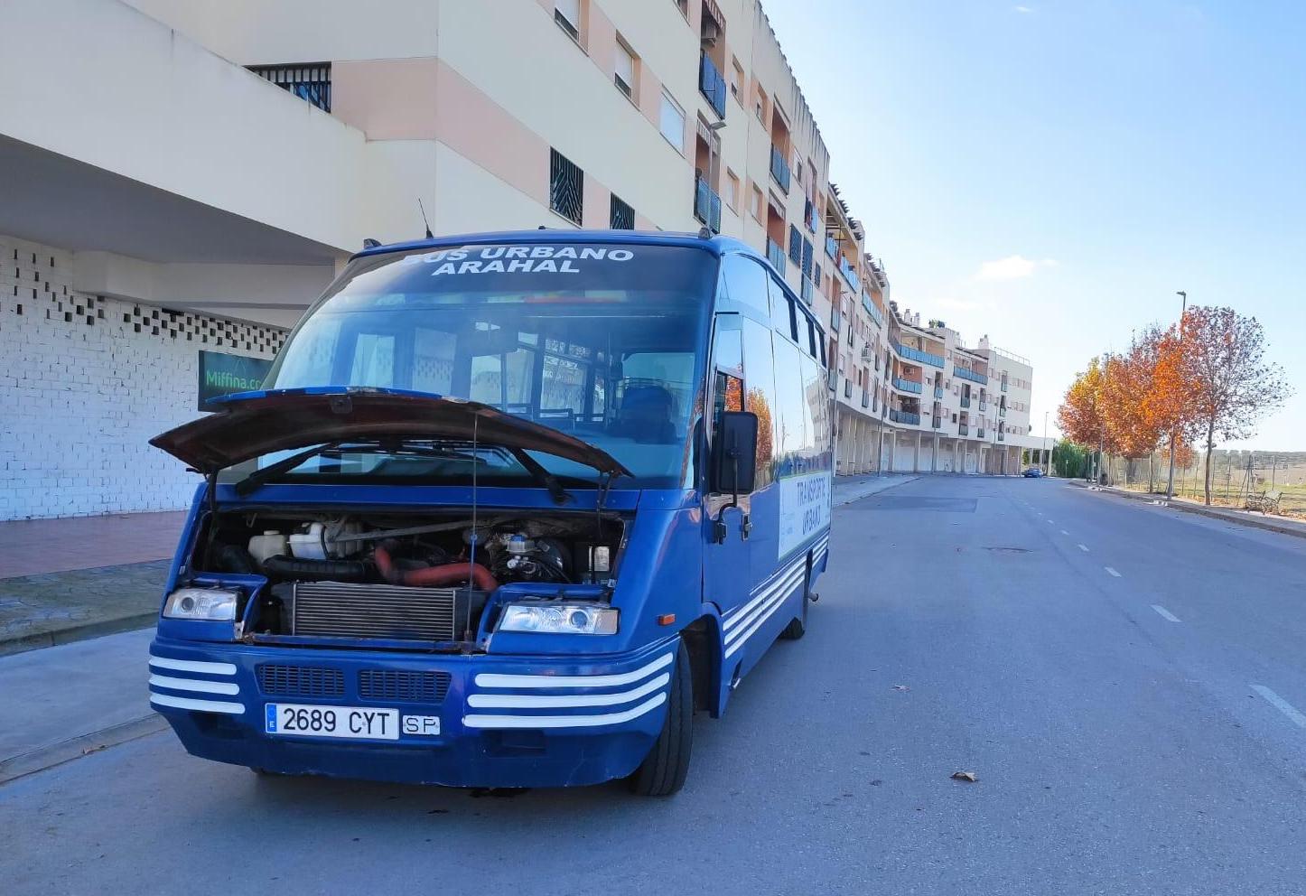 Suspendido el servicio de autobús urbano en Arahal