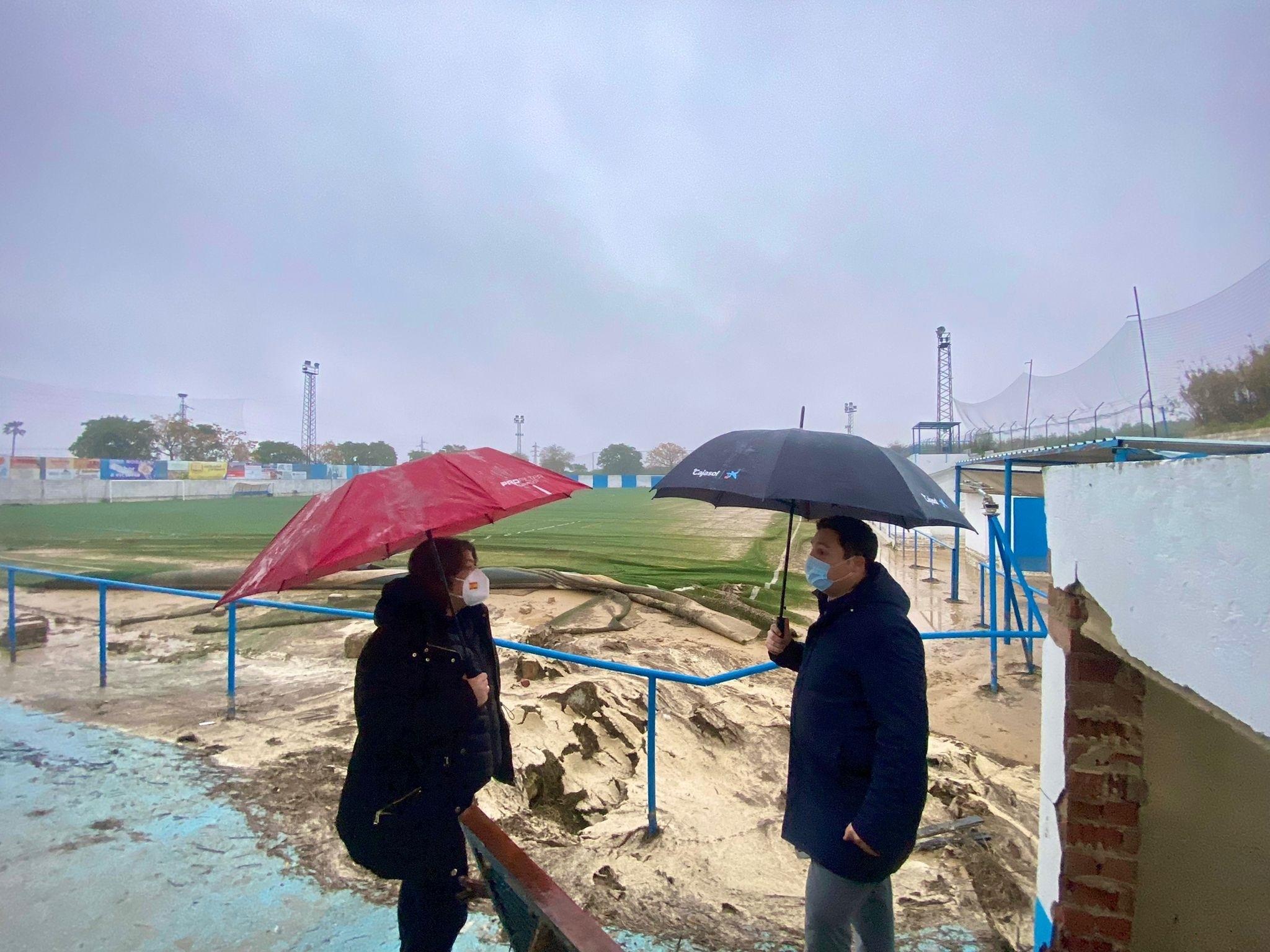 El PP pide que Huévar sea declarada zona catastrófica para reparar los daños causados por las intensas lluvias