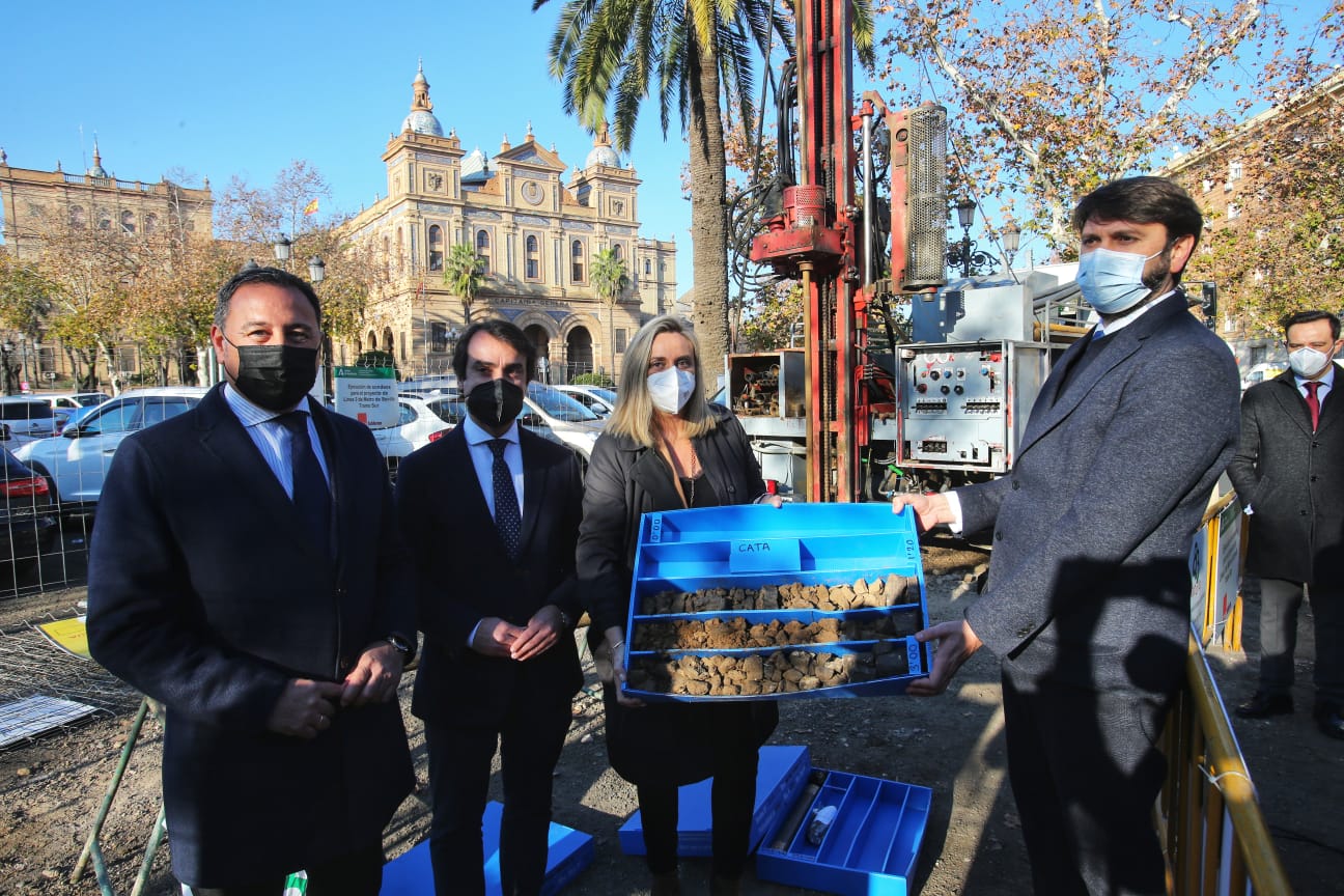 Empiezan los sondeos geotécnicos en el tramo Sur de la línea 3 del Metro de Sevilla