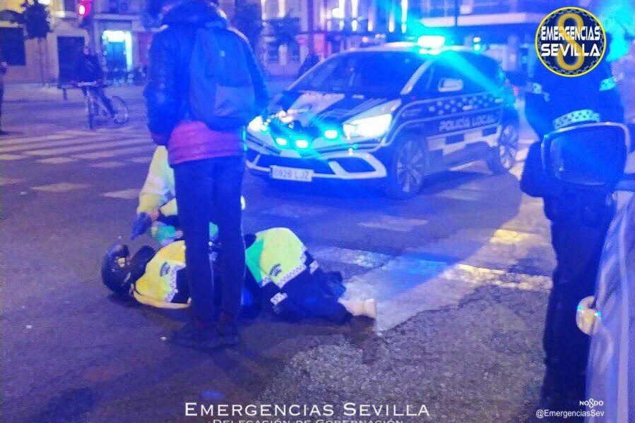 motorista herida sevilla