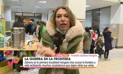 La periodista sevillana Arancha Pérez, en primera línea informativa en Ucrania