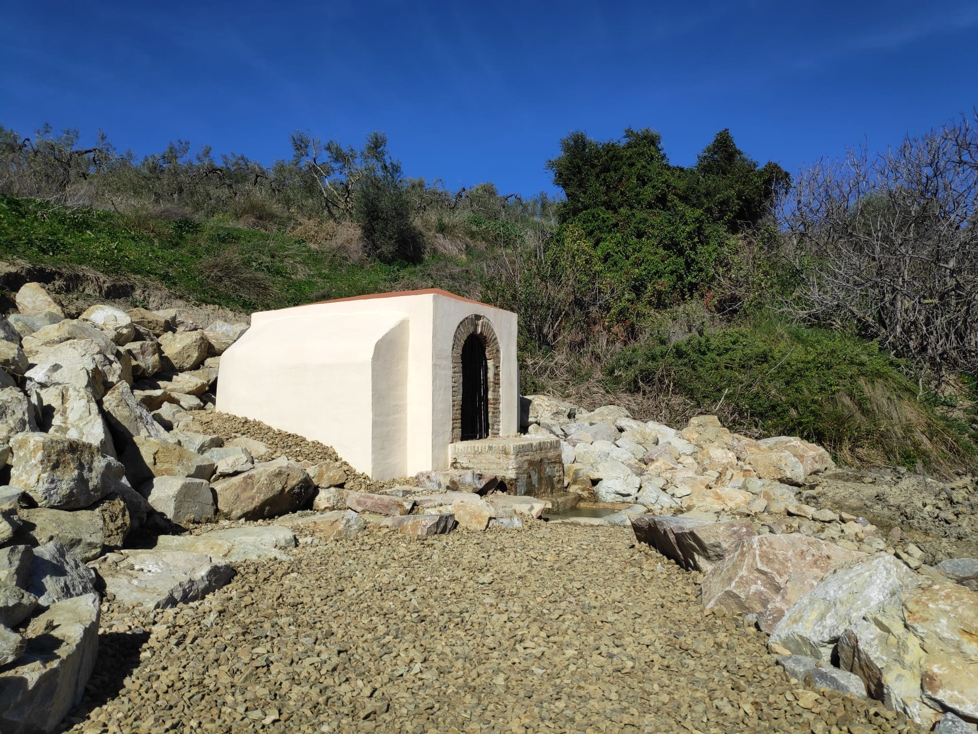 Finalizan los trabajos de restauración de la Alberquilla de Salteras, una fuente de origen árabe