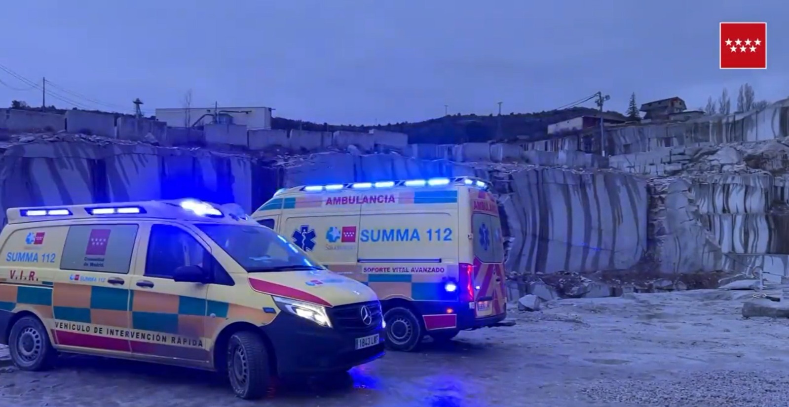 Un trabajador de 30 años muere en Valdemanco (Madrid) tras ser aplastado por una piedra de 20.000 kilos