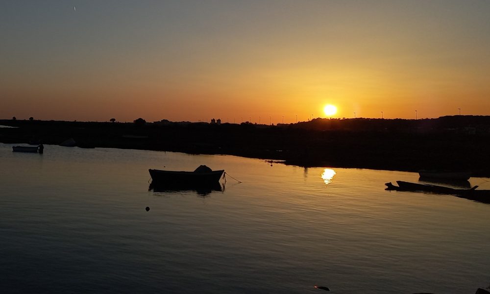 puerto puesta de sol