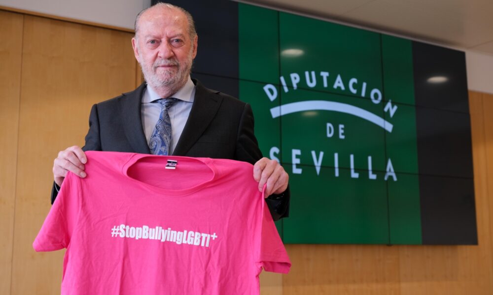 Diputación apoya la celebración del Día Internacional de la Camiseta Rosa en su compromiso con la igualdad y el bulling LGTBI
