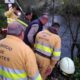 Una menor herida tras caer al cauce del río Saja