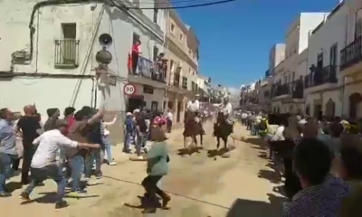 Vídeo: Una abuela y su nieta son arroyadas por dos caballos en las fiestas de Arroyo de la Luz