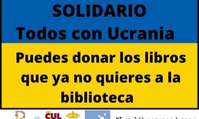 Guillena organiza el mercadillo solidario de libros ‘Todos con Ucrania’