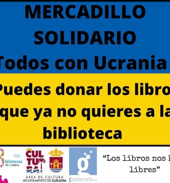 Guillena organiza el mercadillo solidario de libros ‘Todos con Ucrania’