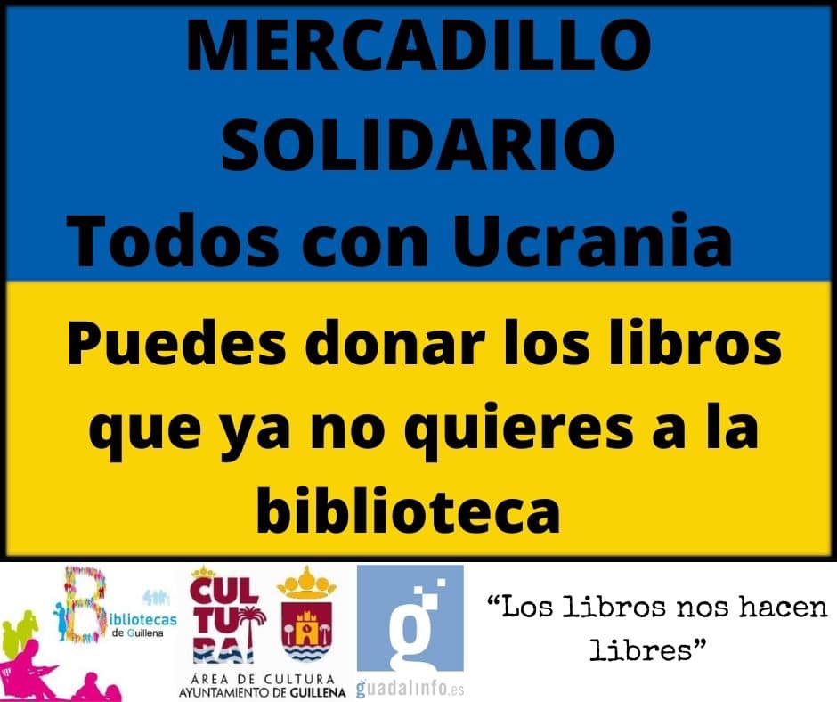 Guillena organiza el mercadillo solidario de libros ‘Todos con Ucrania’