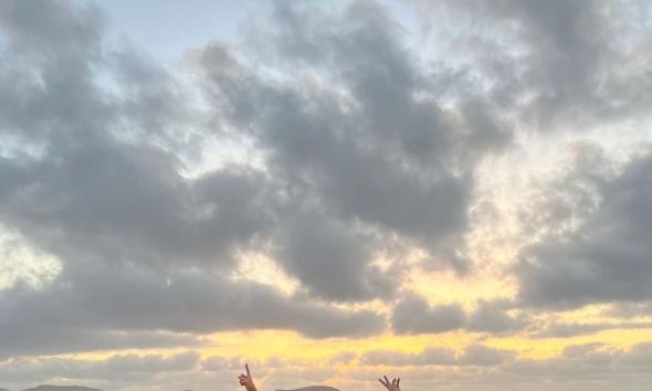 Nubes playa cielo