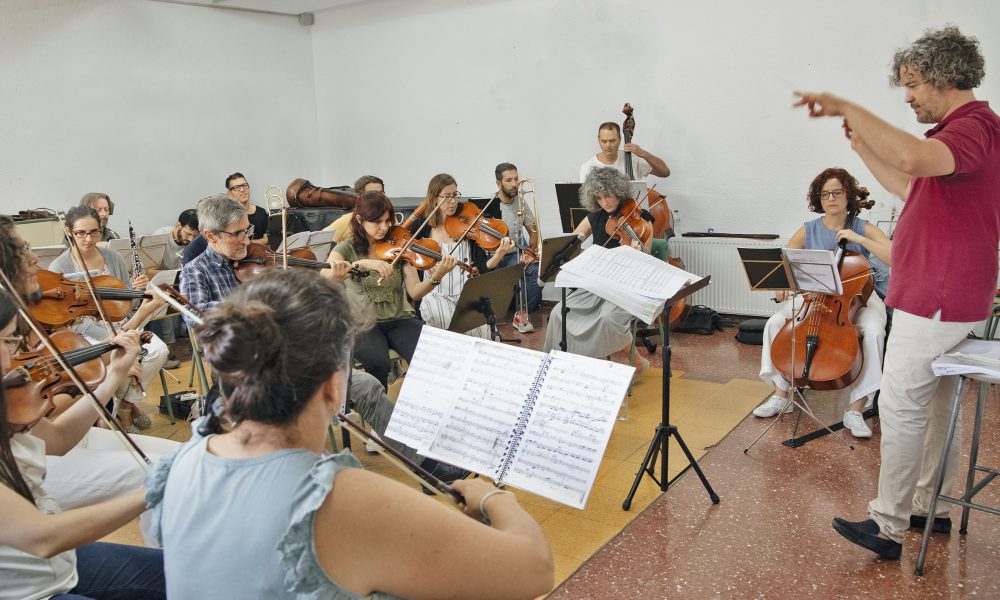 orquesta ensayo