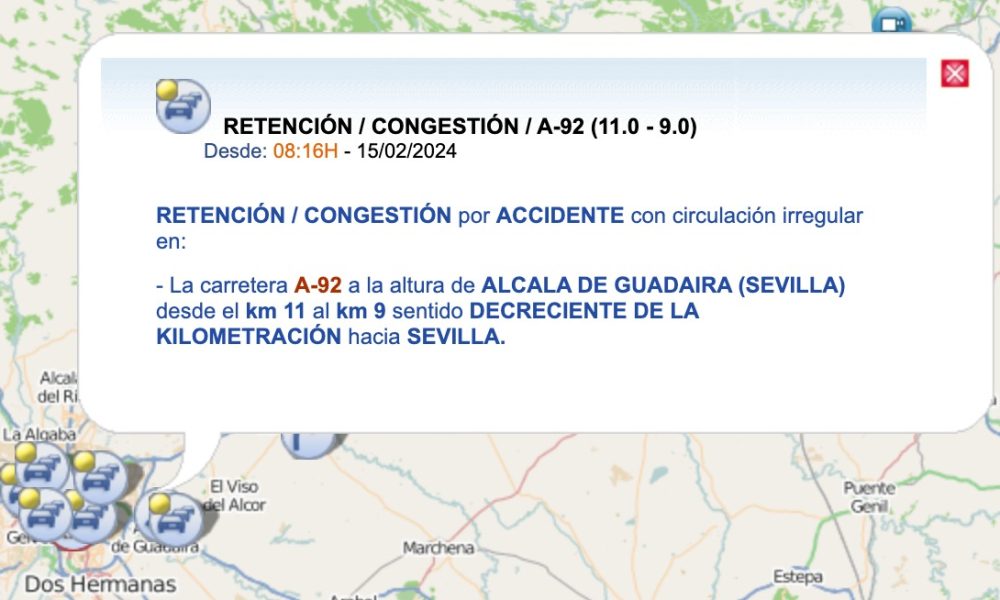 Accidente Alcala DGT