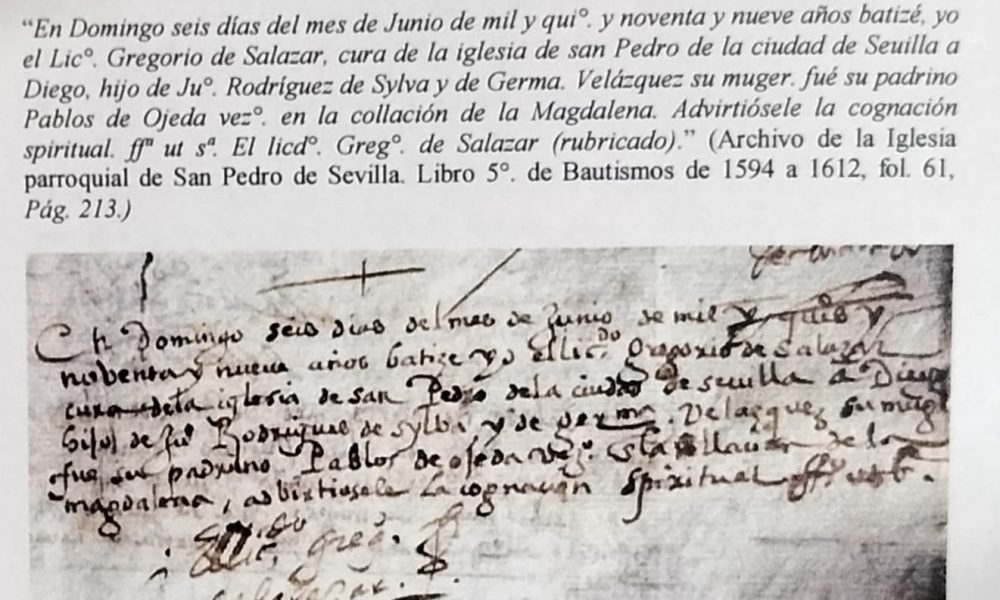 Partida nacimiento velazquez