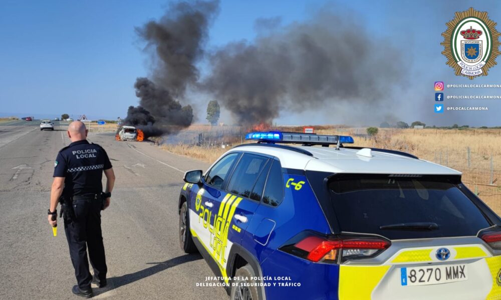 accidente Policia carmona