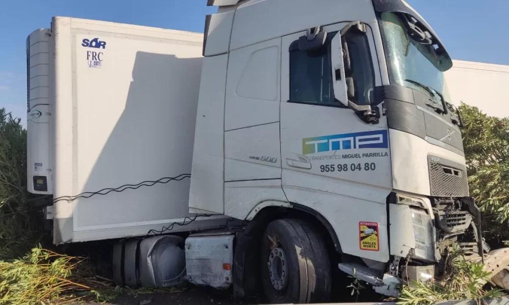 camion accidente