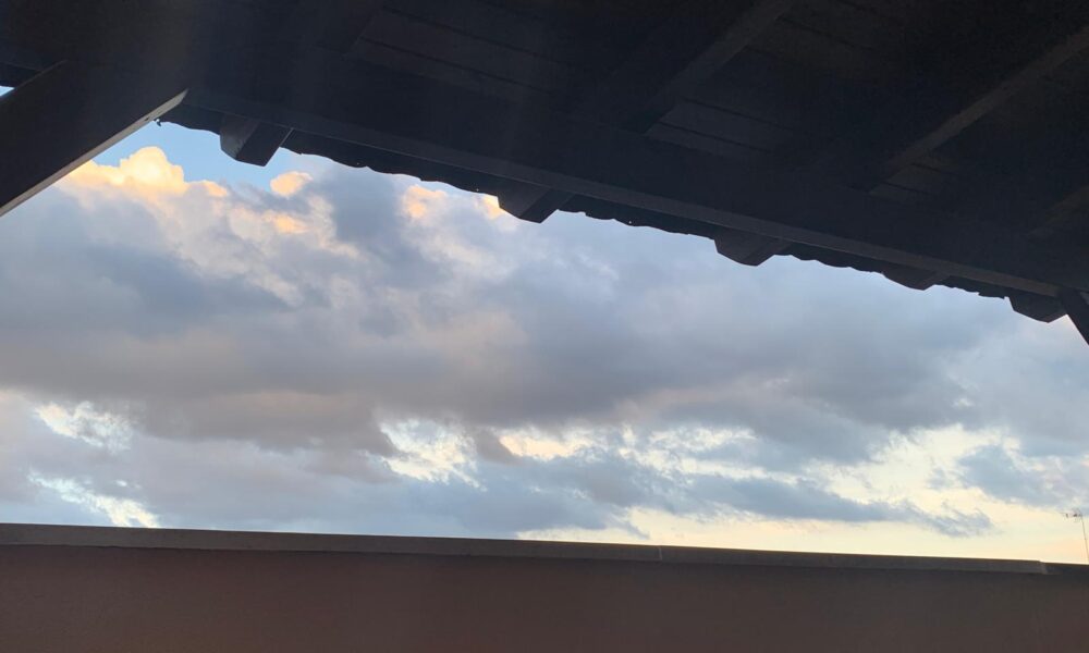 Nubes terraza tejado