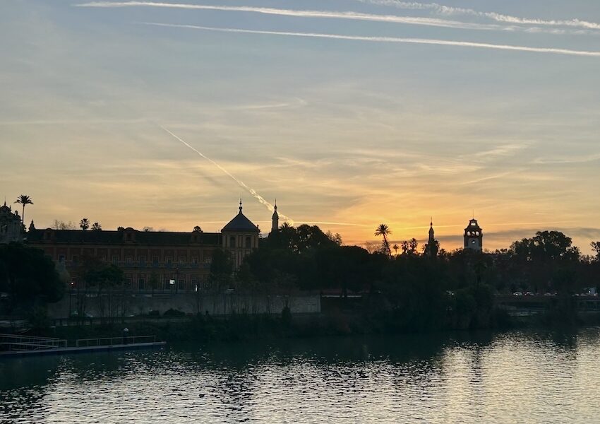 Sevilla amanecer palacio san telmo