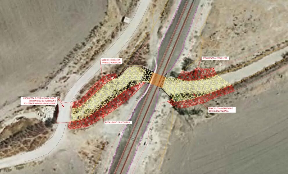 Obras adif tren arahal