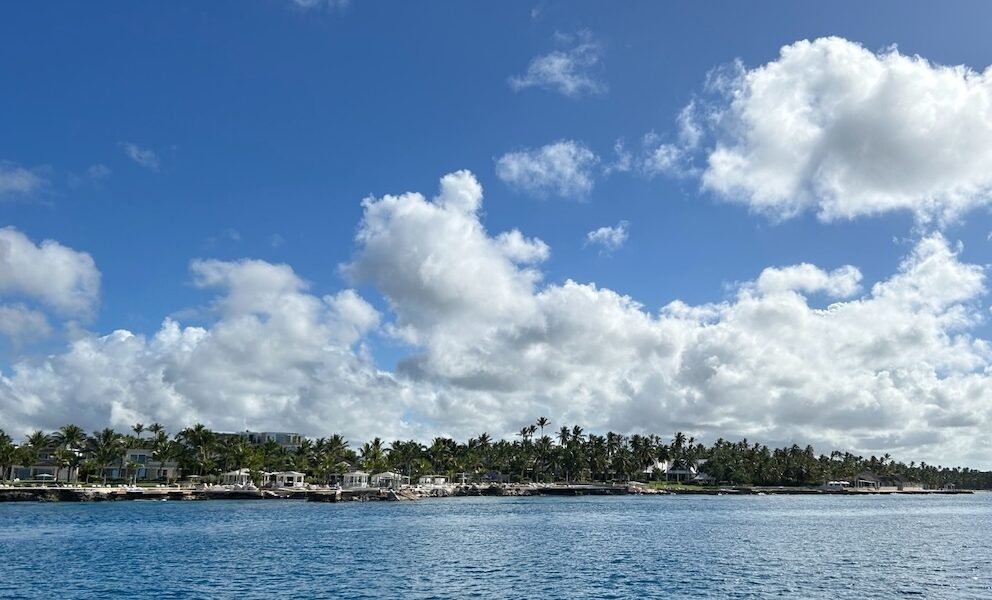 Isla saona paisaje nubes