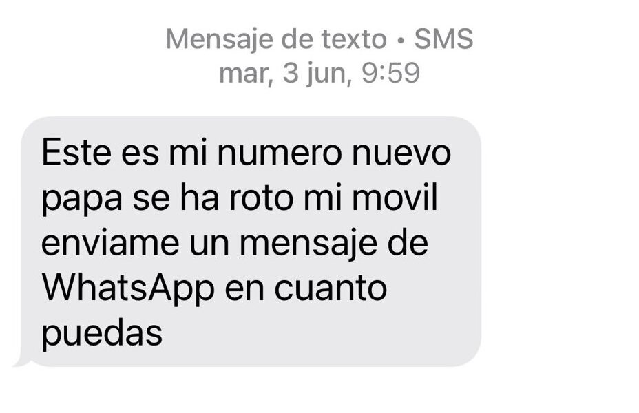 Estafa hijo en apuros