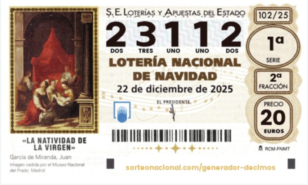 Loteria de Navidad premio 2