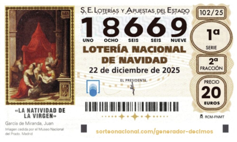 Loteria de Navidad premio ultimo