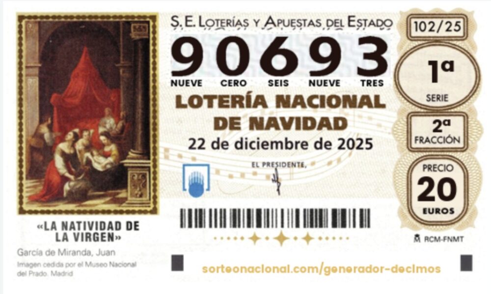 Loteria de Navidad tercer premio