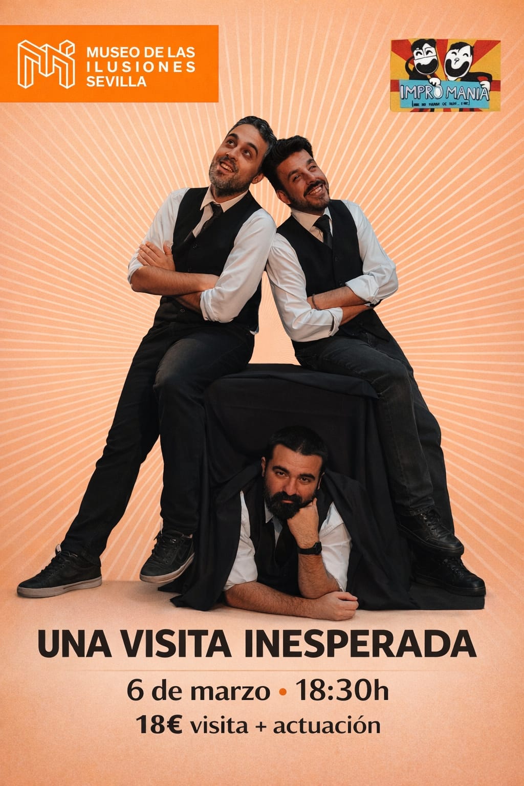 Cartel Visita Inesperada Museo de las Ilusiones