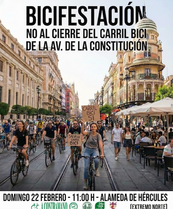 carril bici manifestacion