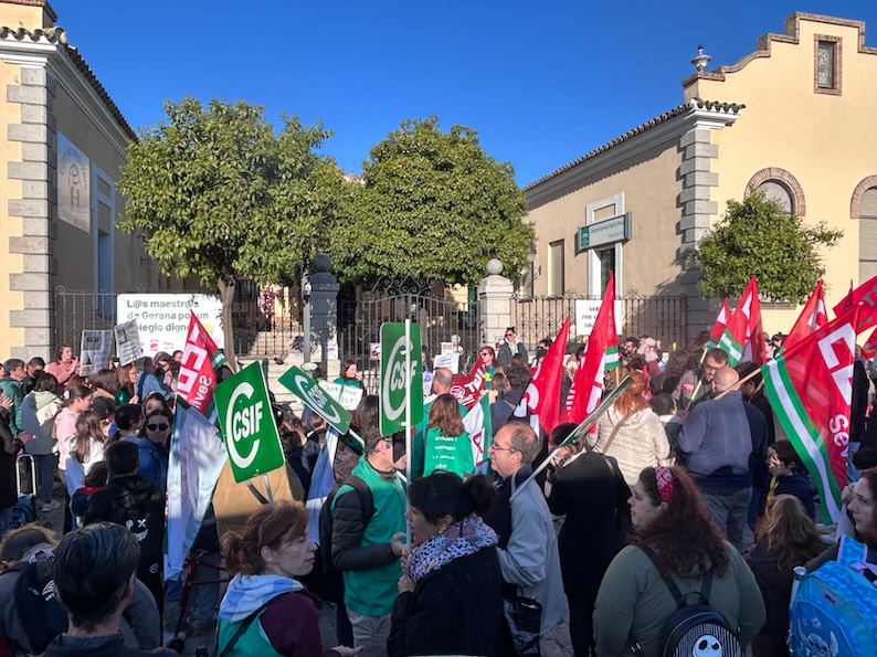 Gerena colegio huelga 2