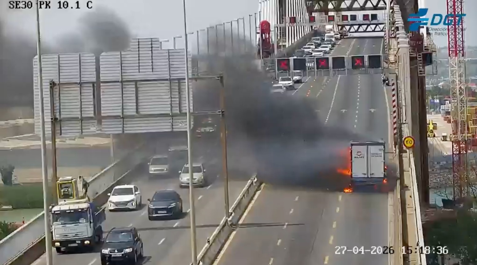 Puente centenario incendio