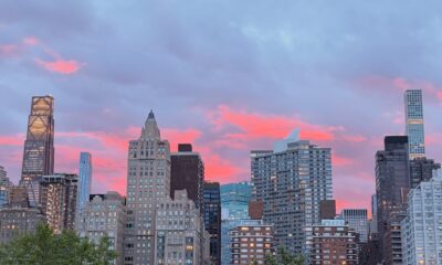 Nueva York puesta de sol