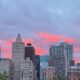 Nueva York puesta de sol
